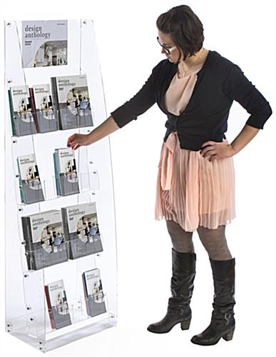 Acrylic Brochure Stand - Holds Magazines