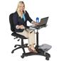 Sit To Stand Rolling Workstation with Ergonomic Design