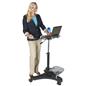 Sit To Stand Rolling Workstation with Gas Spring Lift Pole