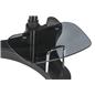 Sit To Stand Rolling Workstation with Glass Printer Shelf