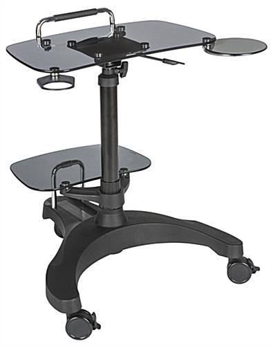 Sit To Stand Rolling Workstation with 3 Wheels