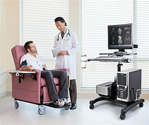 Mobile PC Workstation for Medical, Business, or Home Use