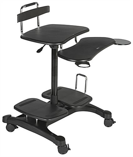 Mobile PC Workstation with 3" Casters