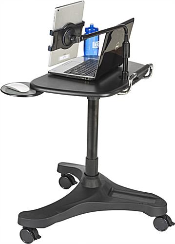 Rolling iPad Workstation with Tablet Holder