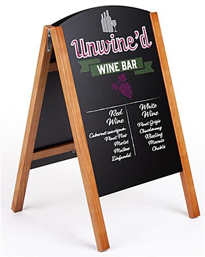 Custom Easel Chalkboard With Digital Printing | Teak A Frame