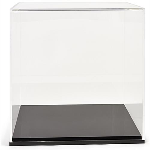 Clear 14 inch square acrylic display box
