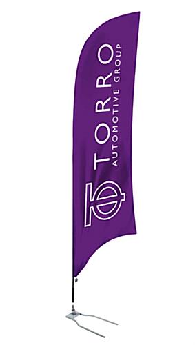 Promotional flag with durable base