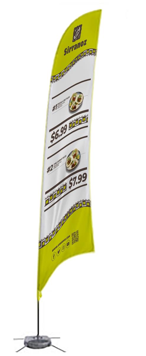 Custom printed event flags 