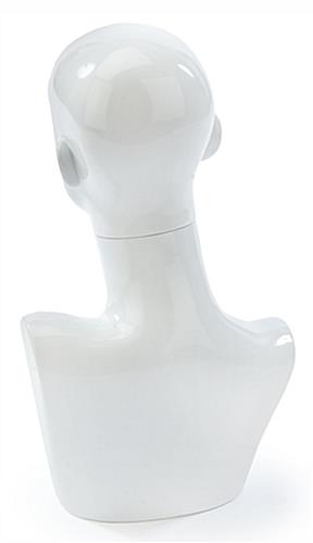 White Female Mannequin Bust 