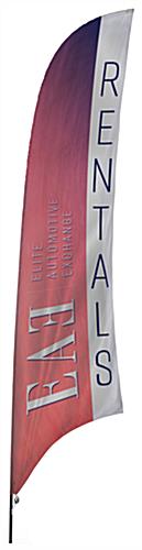Feather banner with full color printing 