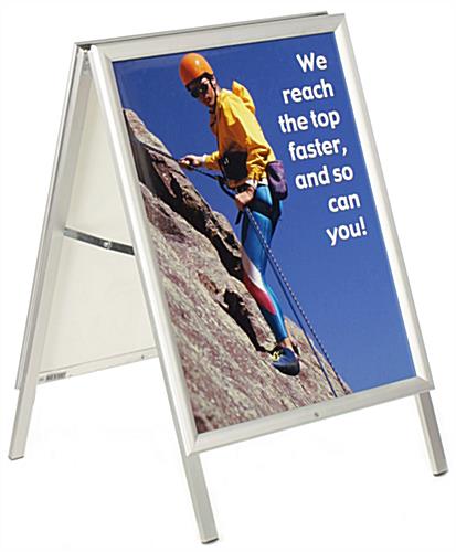Portable A-Frame Sign with Snap Frame