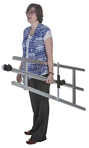 Portable Silver Metal Fold-Up Easel