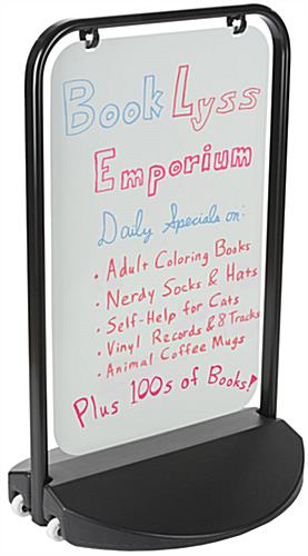 Swinger Pavement Sign with 2 Aluminum Panels