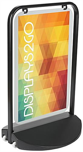 Swinger Pavement Sign with Versatile Display Options for Panels