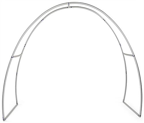 Personalized oval trade show archway with lightweight aluminum frame