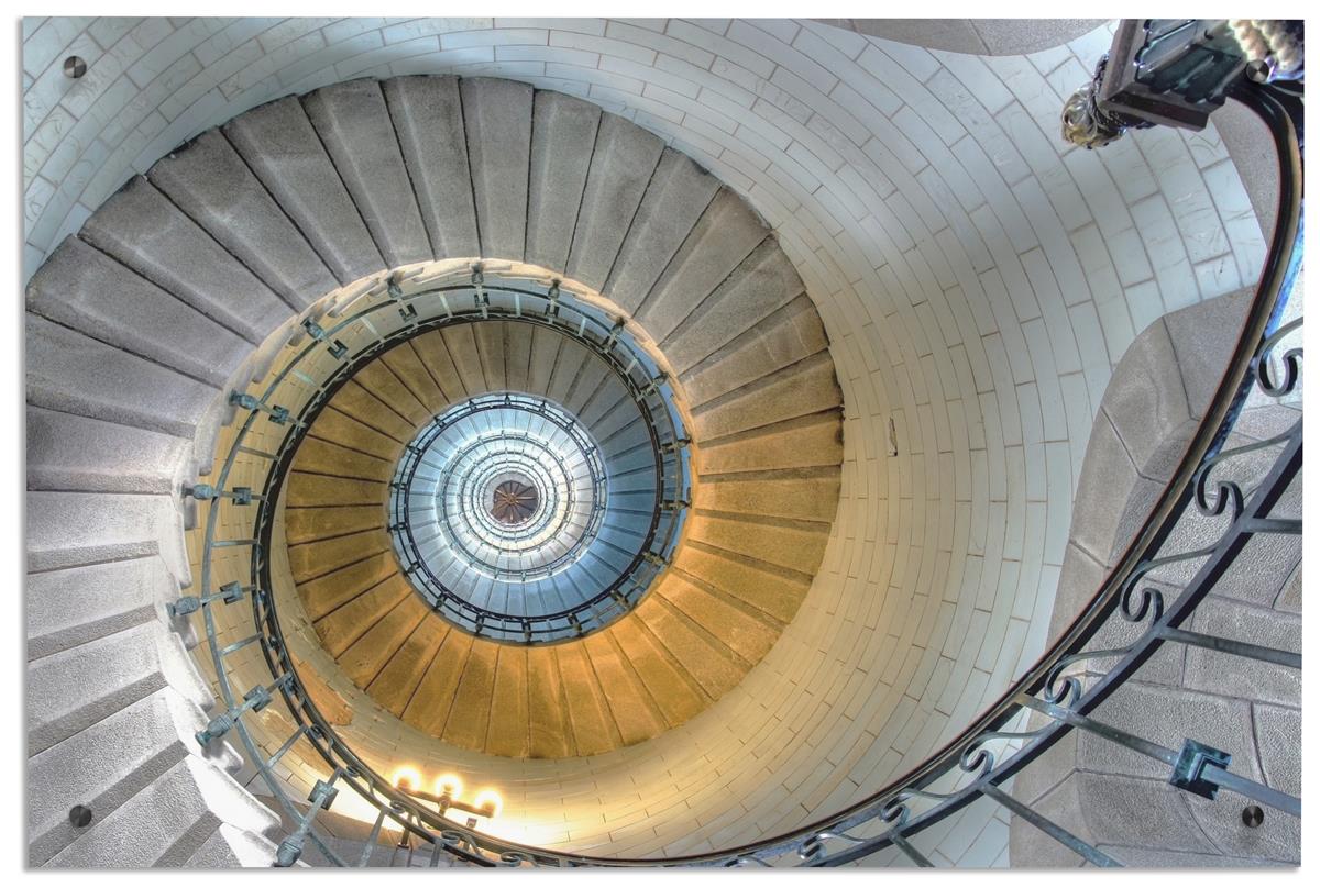 Spiral Staircase Acrylic Wall Art Stock UV Print