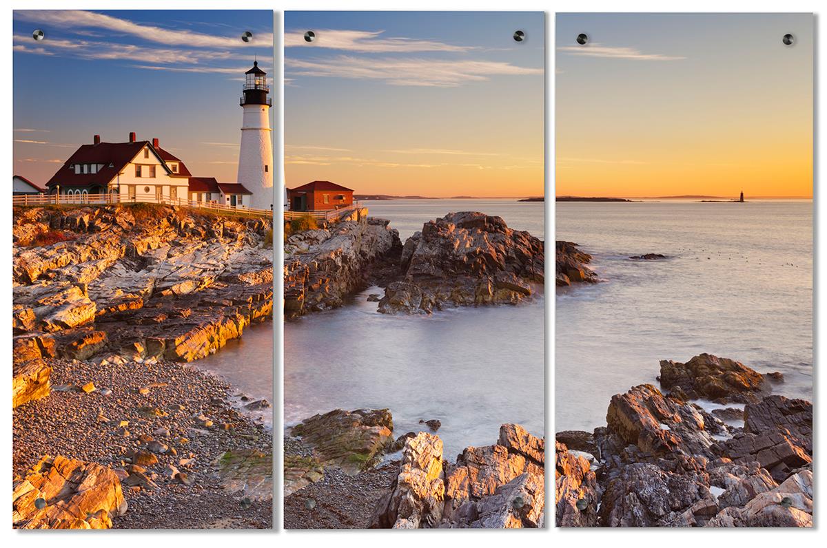 Lighthouse Triptych | Full Color Graphic