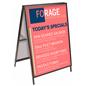 Outdoor large metal a-frame sign