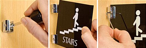 Standoff Bracket For Holding Signs At A Perpendicular Angle