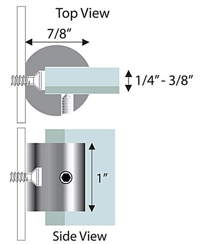 Standoff Bracket For Holding Signs At A Perpendicular Angle