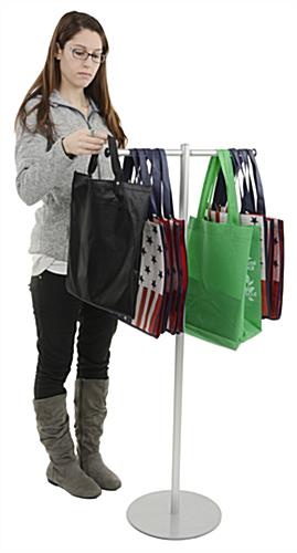 Trade Show Bag Holder  with 2-Way Straight Arms