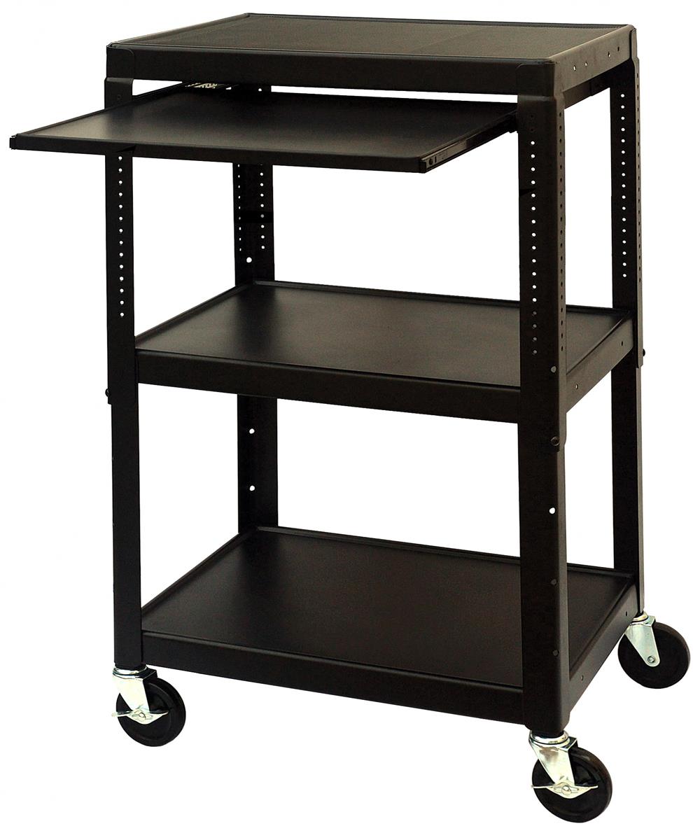 Overhead Projector Cart Includes Caster Wheels For Office Mobility