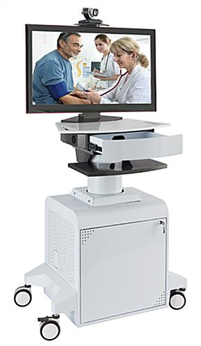 Industrial Computer Cart Supports Single Display up to 32"