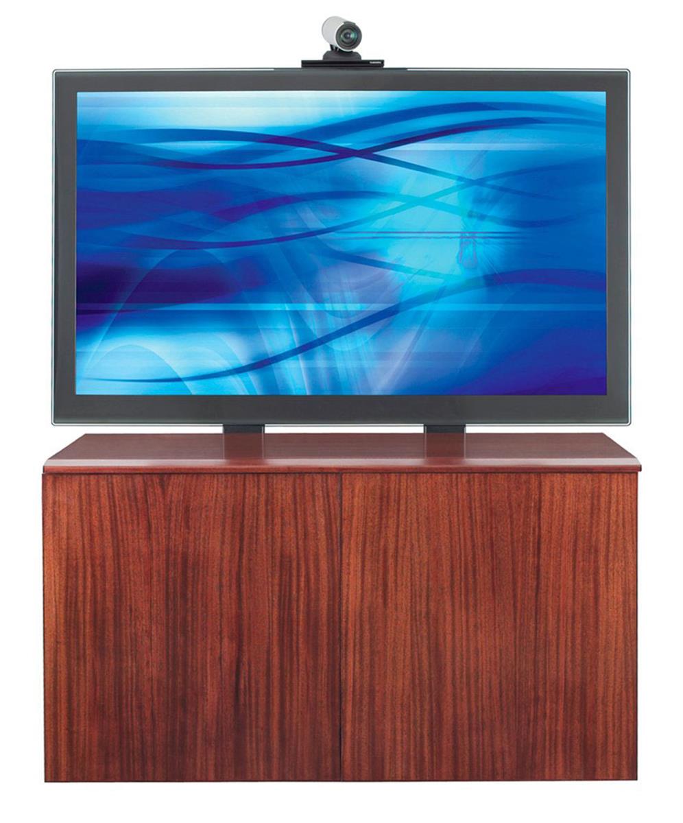 TV Mount Stand LCD Bracket on a Veneer Cabinet