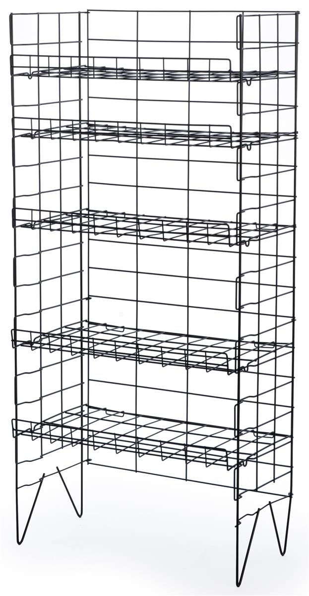 29Inch by 51Inch Displays2go Bakers Rack with 5Adjustable Shelves