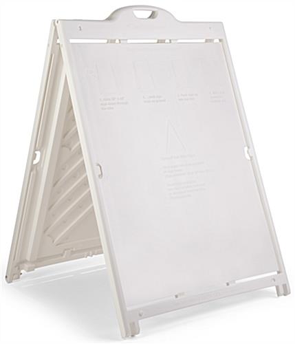 36 x 48 Plastic Sandwich Board with Wheels