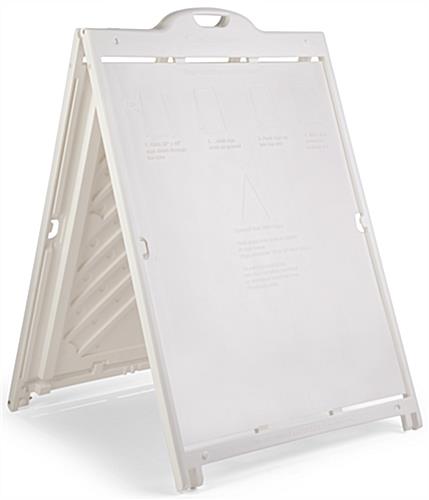 36 x 48 Sidewalk Sign with Inserts & Wheels