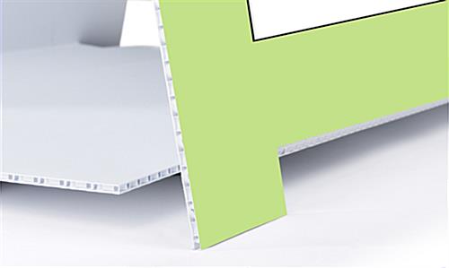 Printed folding a frame sign with durable Bubble-X construction 