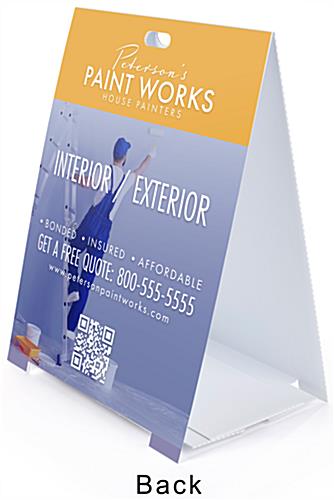 Custom a frame advertising sign includes two individual printing areas 