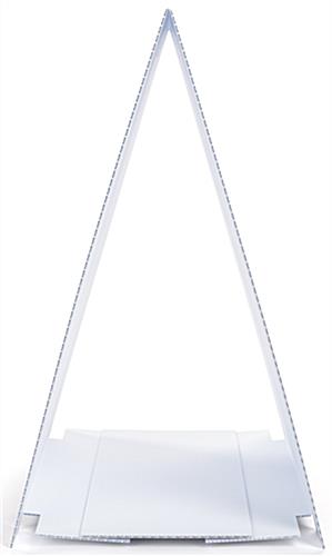 Triangle shaped custom a frame advertising sign with Bubble-X construction 