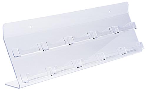 Displays2go Clear Acrylic Business Card Holders, Single Pocket, Open Design, Set of 100 (DESKBCC)