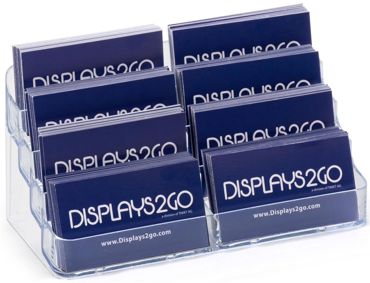 8 Pocket Desktop Business Card Holder Clear Acrylic Counter Stand DisplaHFUKJKU 