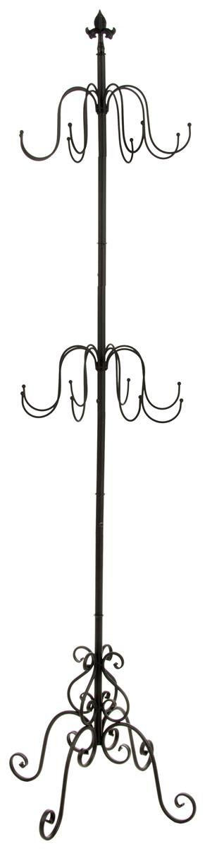 Wrought Iron Coat Rack 