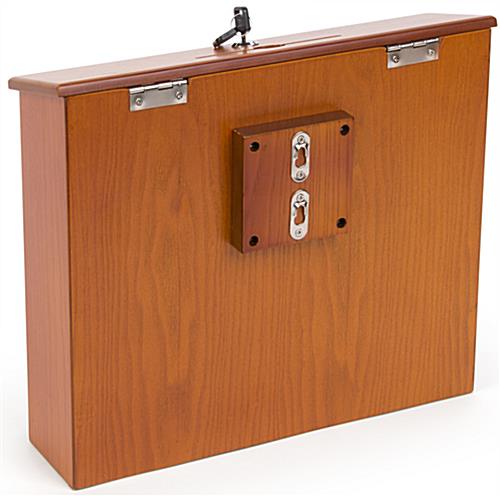 Wall Mounted Suggestion Box with Locking Top