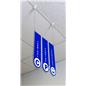 Ceiling hanging directional signage with 0.25 inch acrylic