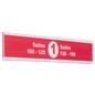 Modular wayfinding wall signage with quarter inch thick acrylic