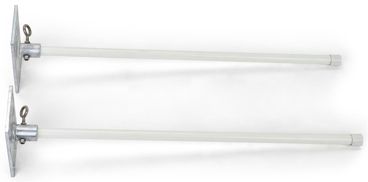 Wall Mount Banner Hardware System Set of 2