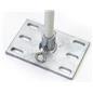Wall mount banner hardware system with 4 x 6 mounting brackets 