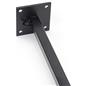 Black finial pole banner hardware mounts come in a set of two 