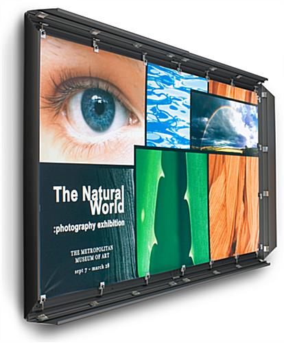 4' x 6' Black Banner Stretching Frame with Snapping Edges