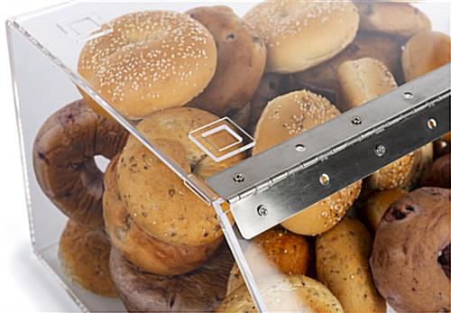 Bagel Bins with Stacking Capability to Concerve Counter Space