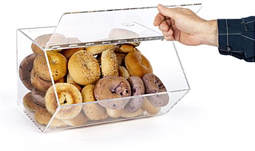 Bagel Bins with Stacking Capability to Conserve Counter Space