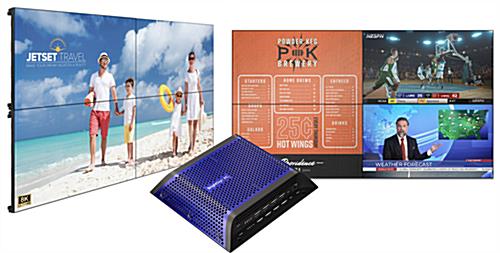BrightSign media player with multi screen splitting support