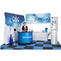 Freestanding Podium Shipping Container with Graphics