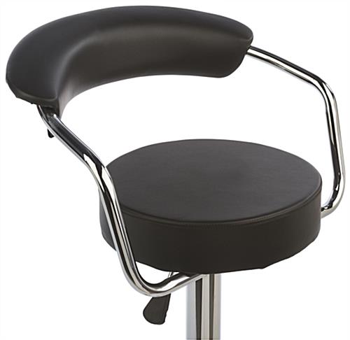 Bar Stool with Gas Lift with Back Support for Comfort