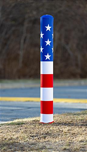 seasonal american flag decorative bollard sleeve decoration
